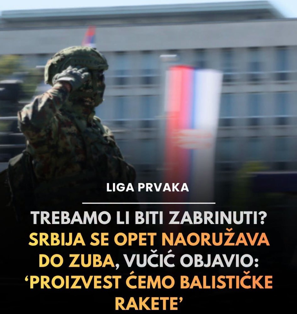 Srbija se opet naoružava do zuba: Vučić objavio: Proizvest ćemo balističke rakete