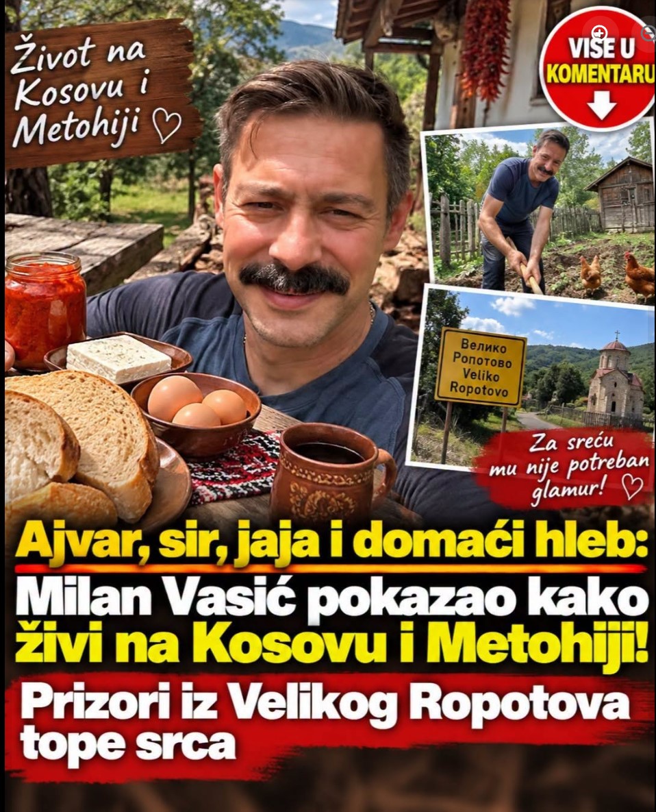 Porodična idila u rodnom kraju: Milan Vasić podelio kadrove sa Kosova i Metohije