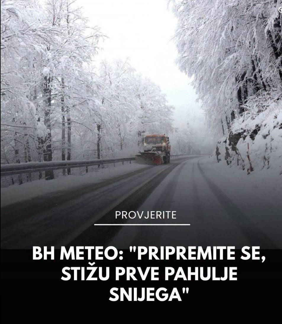 BH Meteo: Pripremite topliju garderobu, stižu prve pahulje snijega!