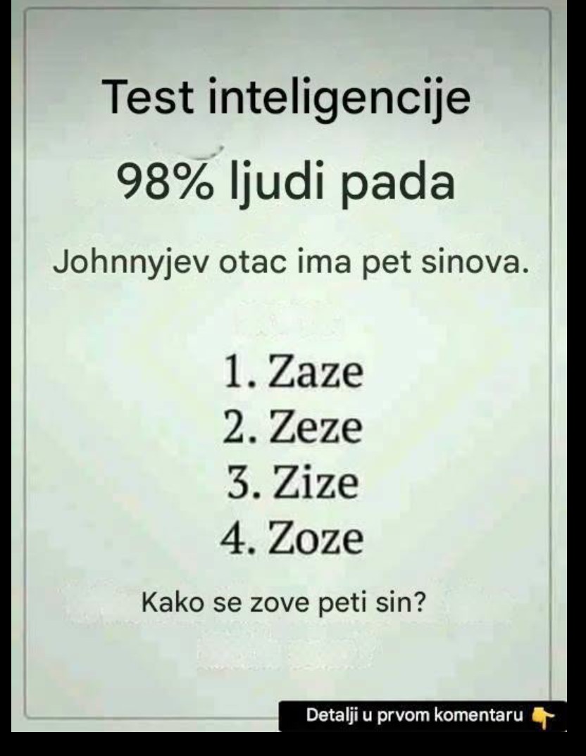 Zanimljiva mozgalica posvađala internet: Znate li vi odgovor?