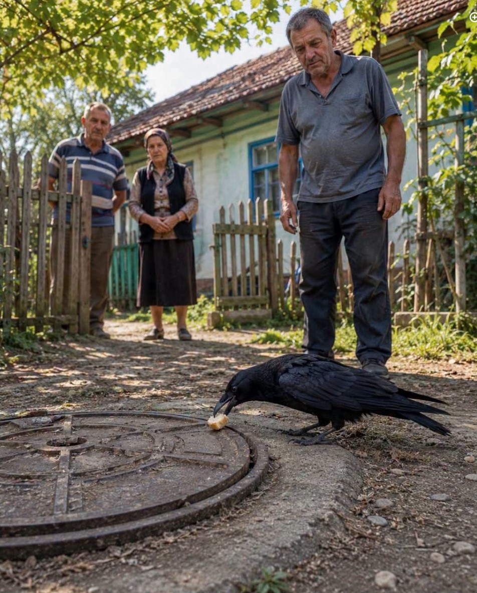 Vrana se tri dana vraćala do starog šahta, a kada su podigli poklopac shvatili su zašto nije odustajala