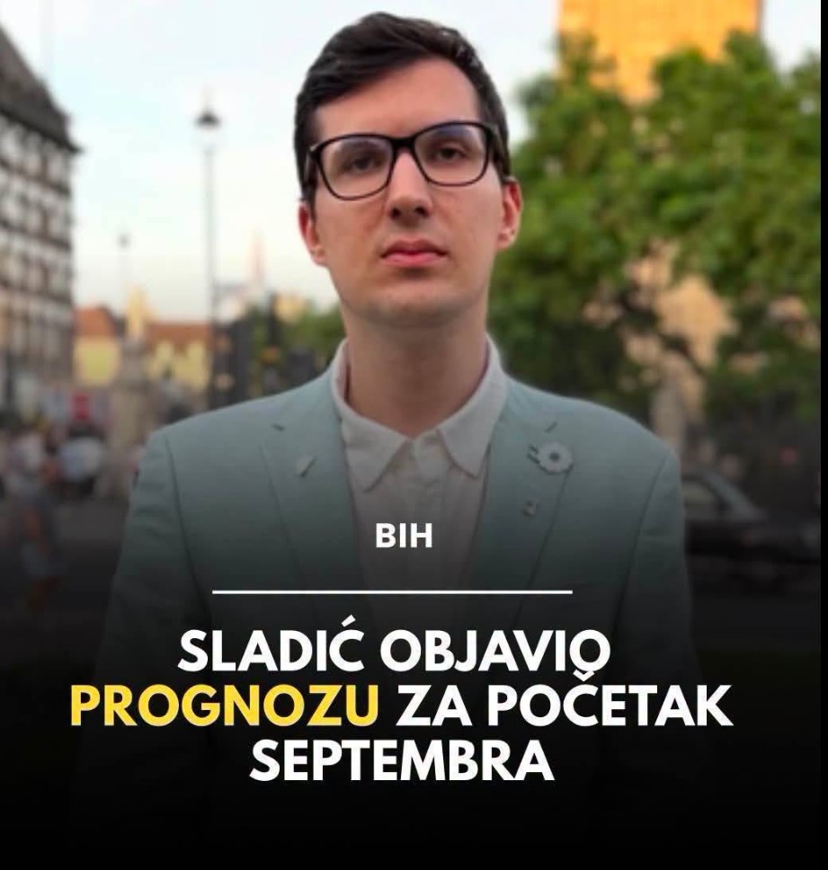 Sladić objavio prognozu za početak septembra