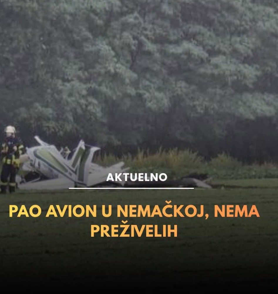 Tragična nesreća u Njemačkoj: Troje mrtvih u padu malog aviona