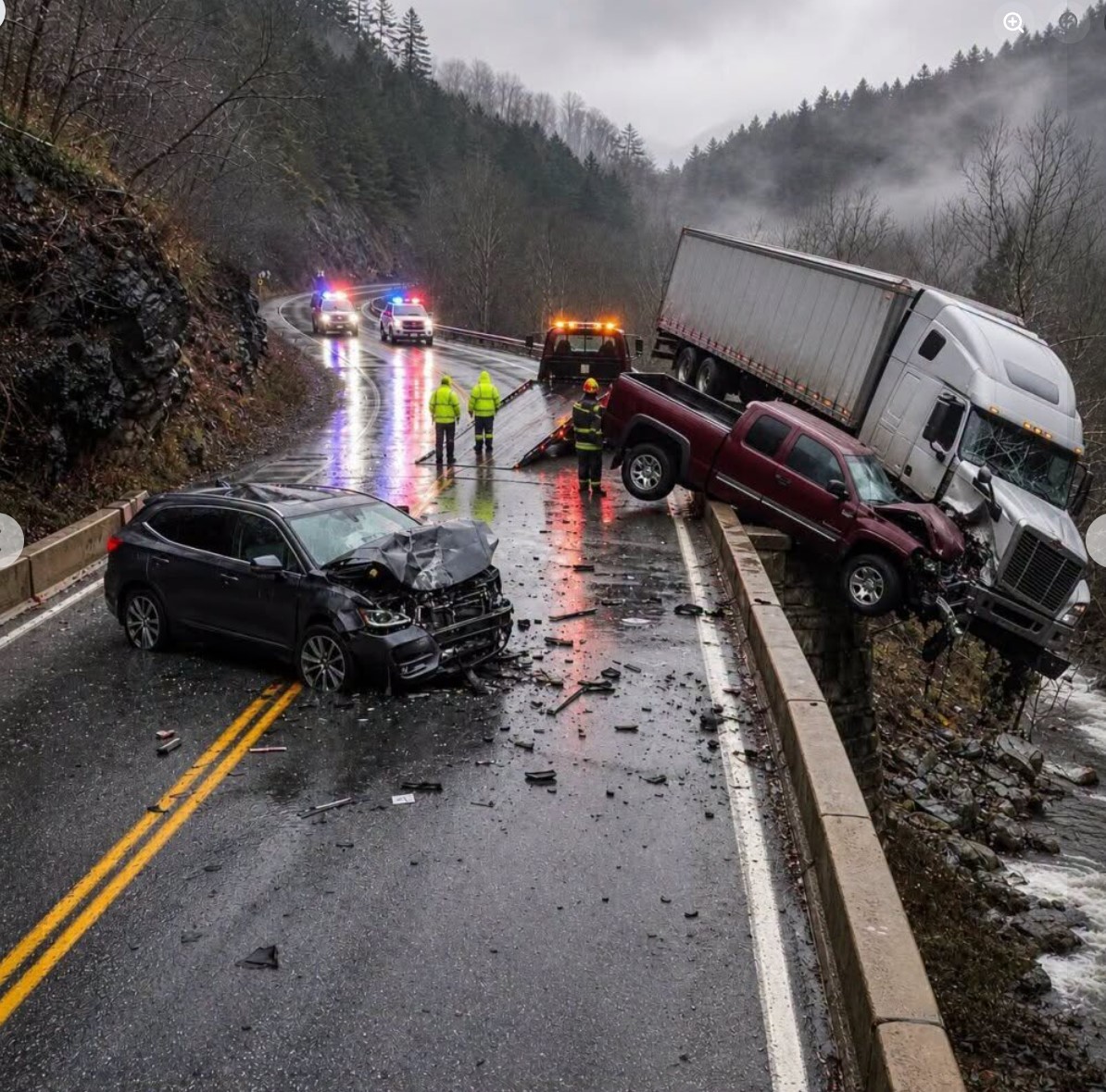 Teška saobraćajna nezgoda između Melenaca i Bašaida: Kamion i automobil završili prevrnuti u njivi
