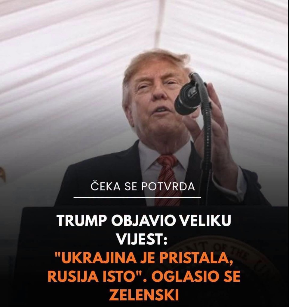 Trump objavio veliku vijest: „Ukrajina je pristala, Rusija isto“. Oglasio se Zelenski