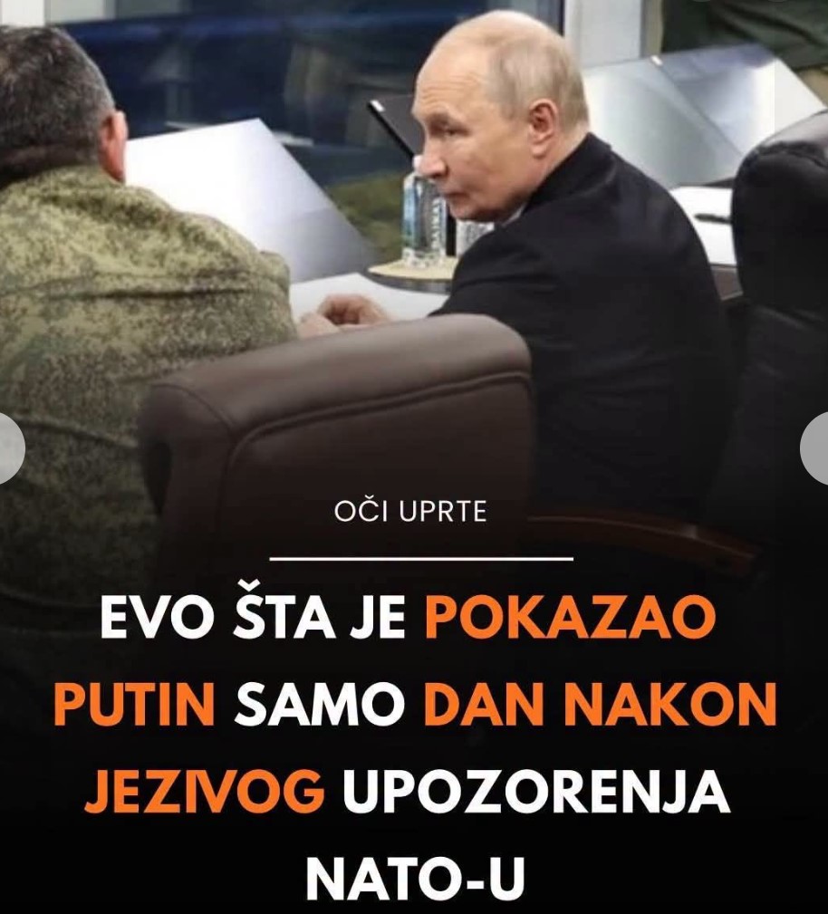 Evo šta je pokazao Putin samo dan nakon jezivog upozorenja NATO-u