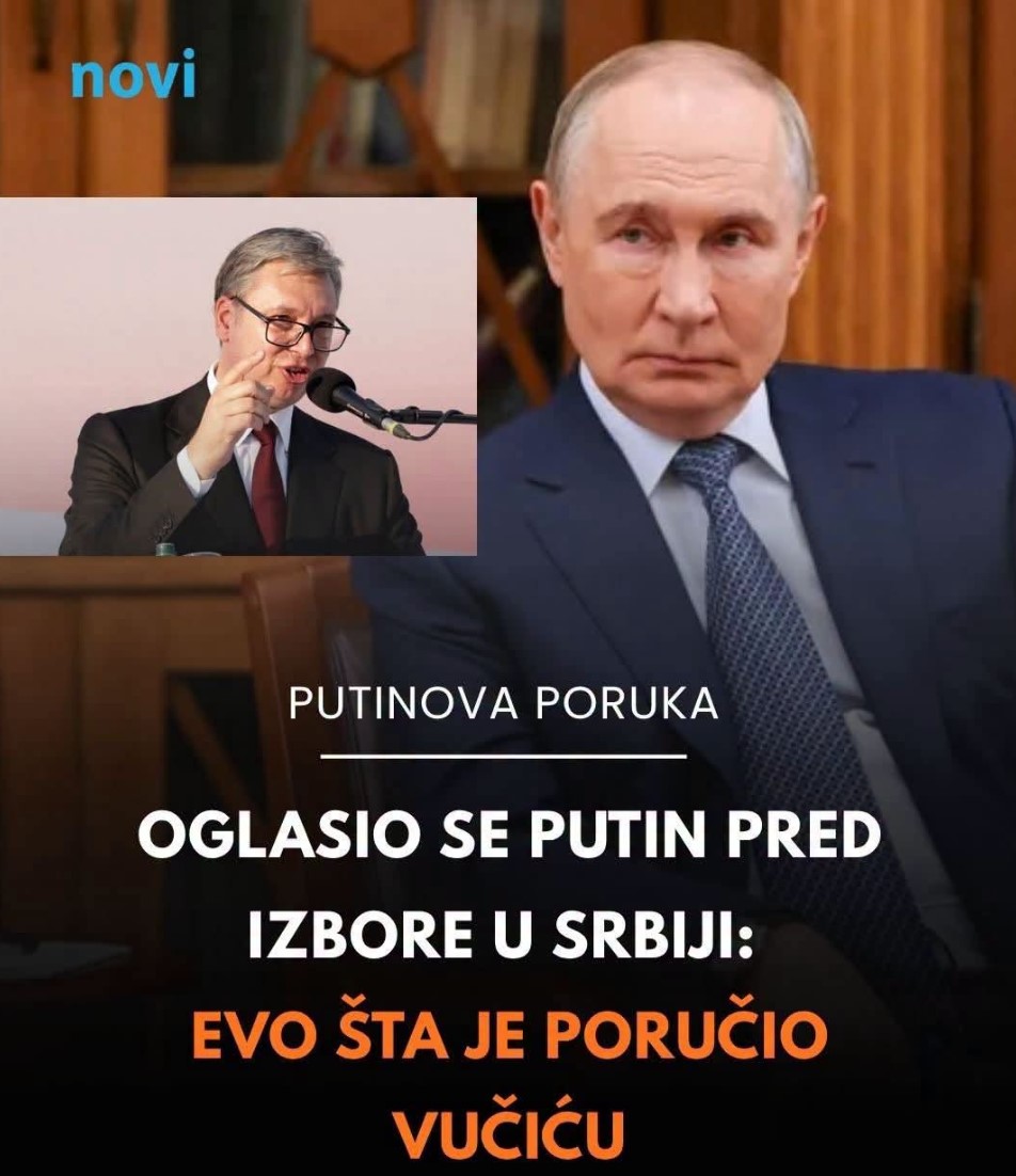 Oglasio se Putin pred izbore u Srbiji