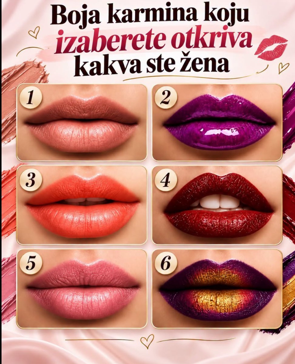 Koju boju karmina biste izabrali? Otkrijte šta vaš izbor simbolično otkriva o vama