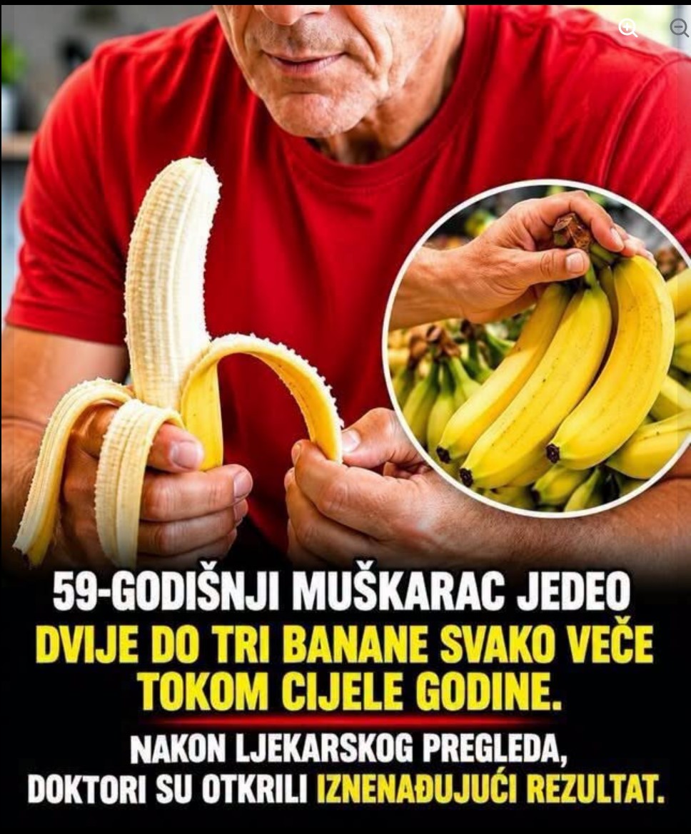 Godinu dana je svake večeri jeo 2 do 3 banane: Evo šta se zaista dogodilo njegovom organizmu