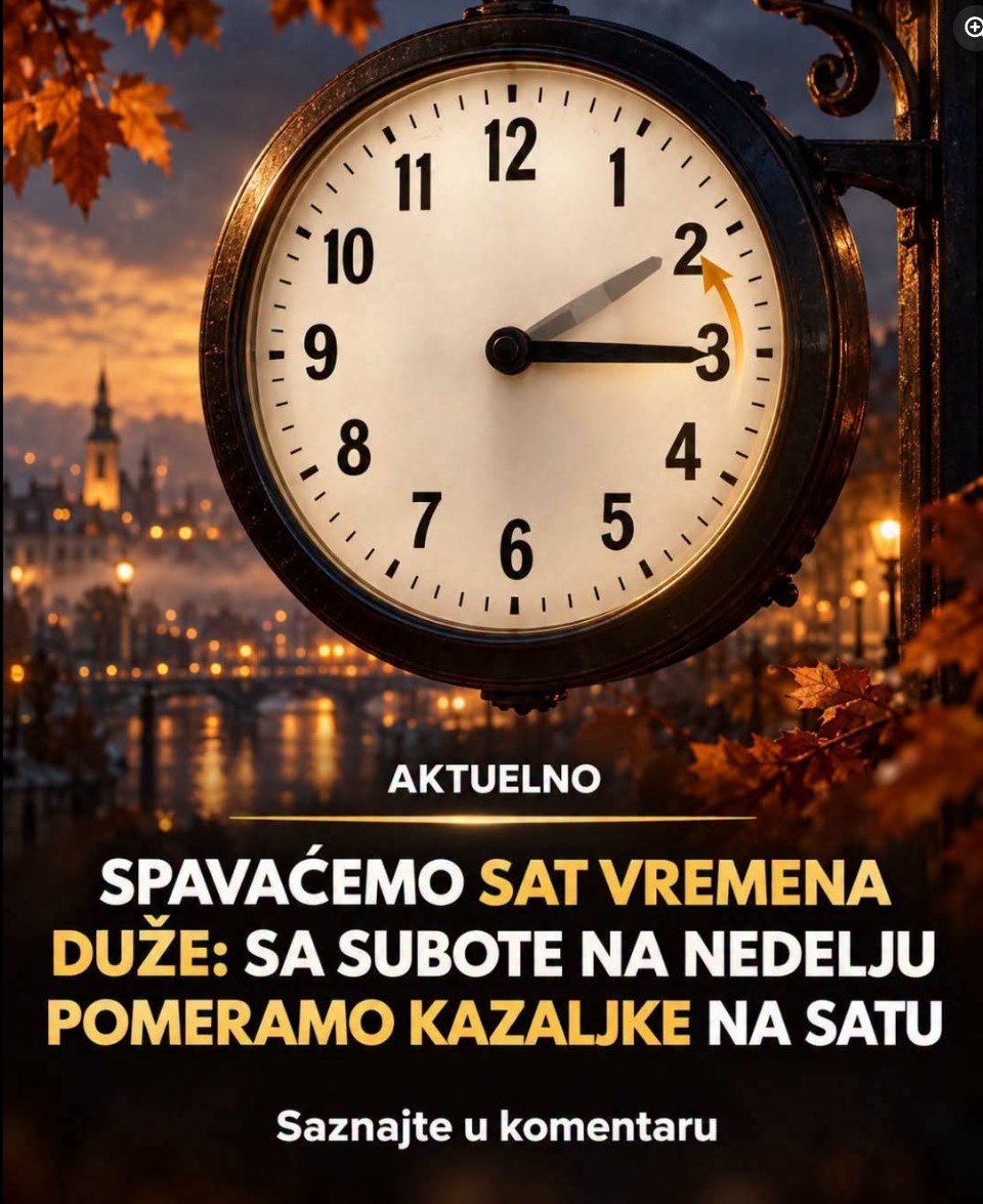 Vraćamo kazaljke krajem oktobra: Evo kada počinje zimsko računanje vremena