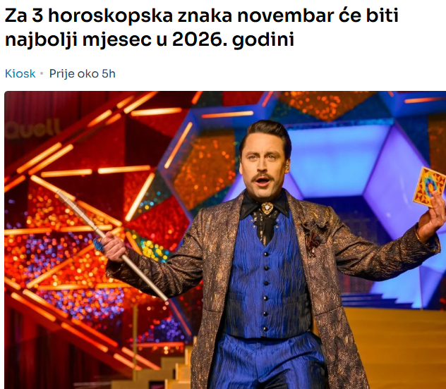 Za 3 horoskopska znaka novembar će biti najbolji mjesec u 2026. godini