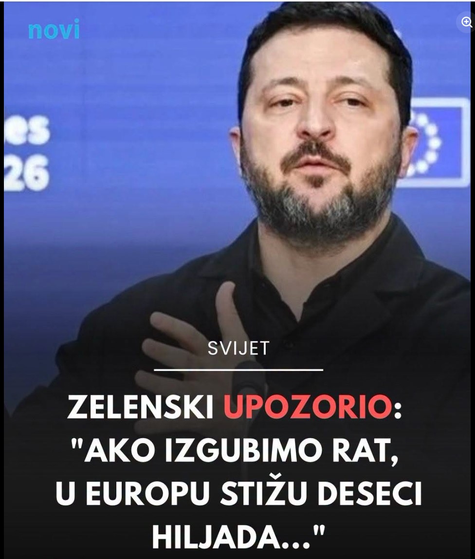 Zelenski upozorio: “Ako izgubimo rat, u Europu stižu desetci hiljada…”