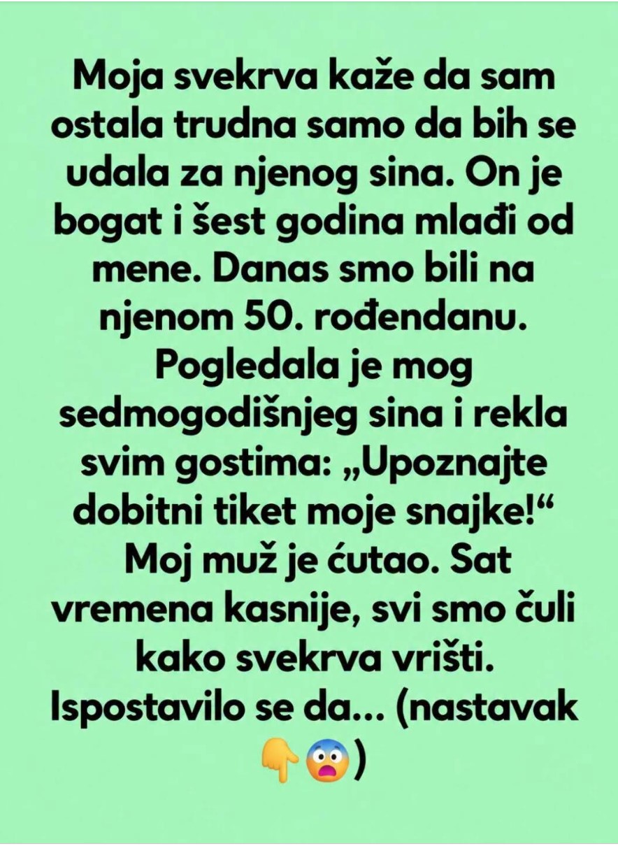 Svekrva je mog sina pred gostima nazvala mojim „dobitnim tiketom“: Ovog puta muž nije prećutao