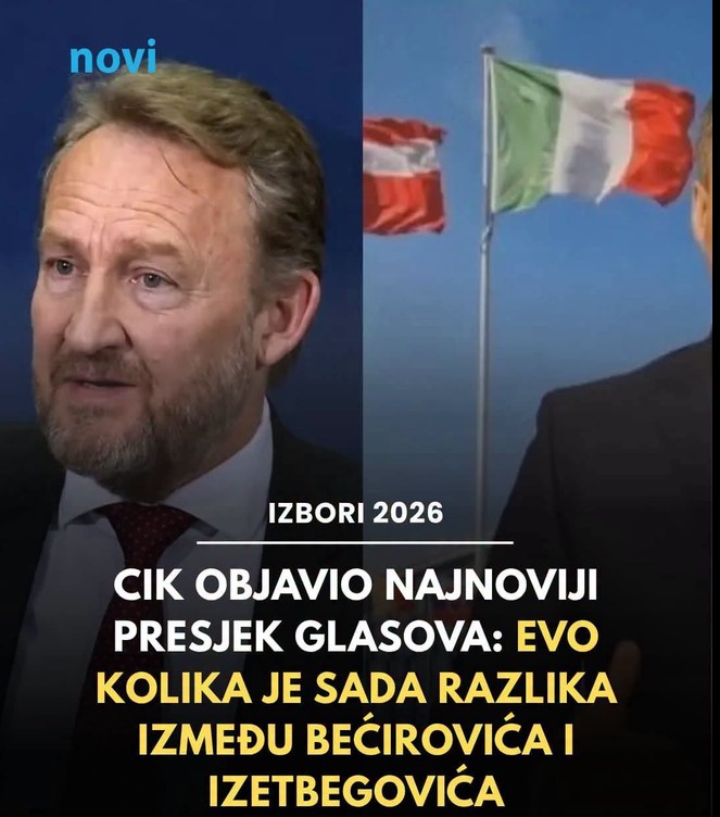 Novi presjek CIK-a: Bećirović vodi ispred Izetbegovića za više od 23.000 glasova, poznati i rezultati za ostale kandidate