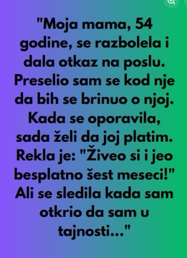 Šest meseci je negovao bolesnu majku, a onda mu je tražila novac za stanovanje: Otkriće o kući promenilo je sve