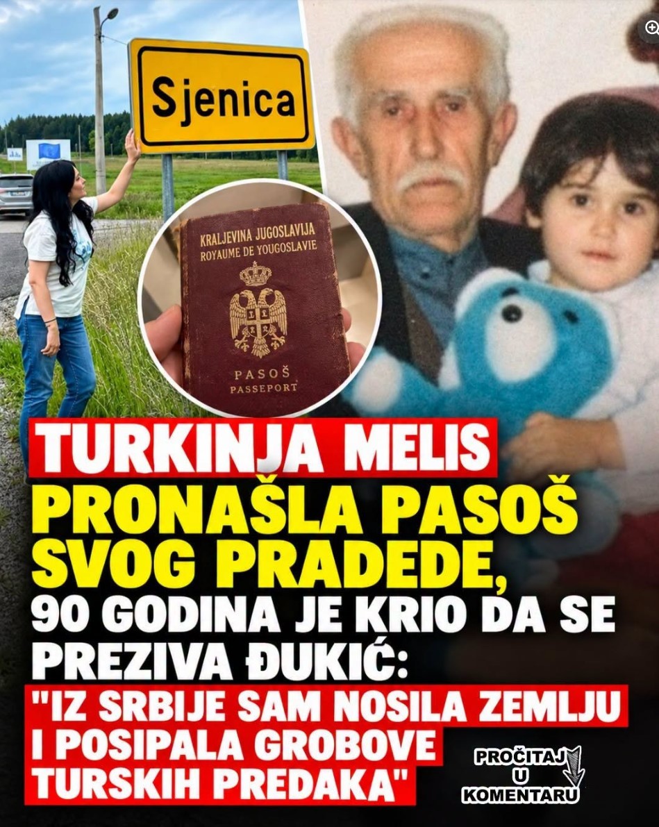 Priča Turkinje Melis: Pronašla pasoš svog pradjede, 90 godina je krio da se preziva Đukić!