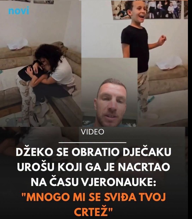 Džeko se obratio dječaku Urošu koji ga je nacrtao