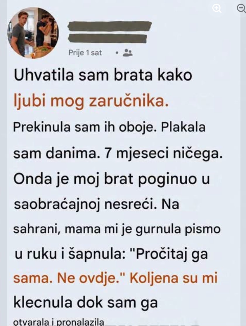 Godinama ga je mrzela zbog izdaje, pa nakon njegove smrti saznala istinu