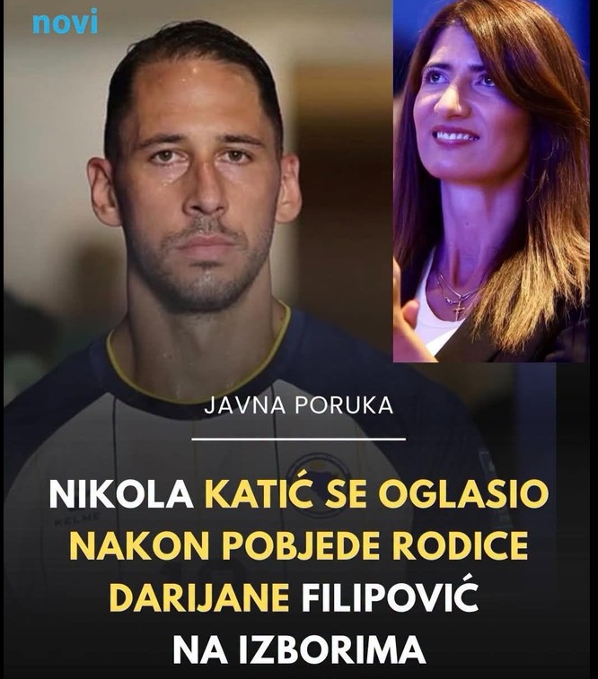 Nikola Katić nakon izborne pobjede Darijane Filipović:
