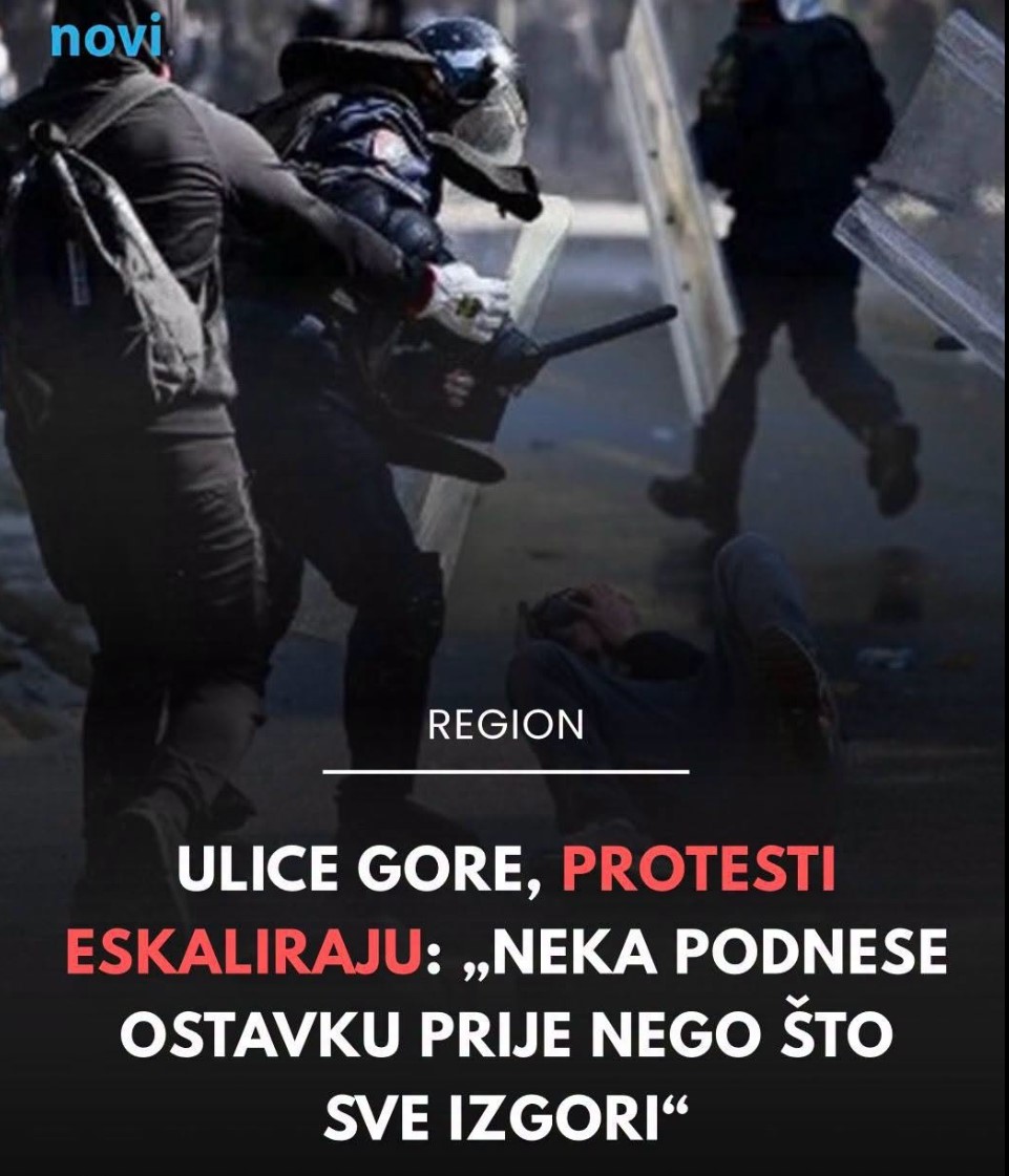 Ulice gore, protesti eskaliraju: „Neka podnese ostavku prije nego što sve izgori!