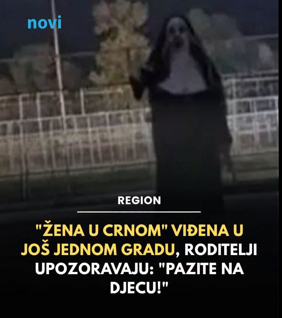 “Žena u crnom” viđena u još jednom gradu, roditelji upozoravaju: