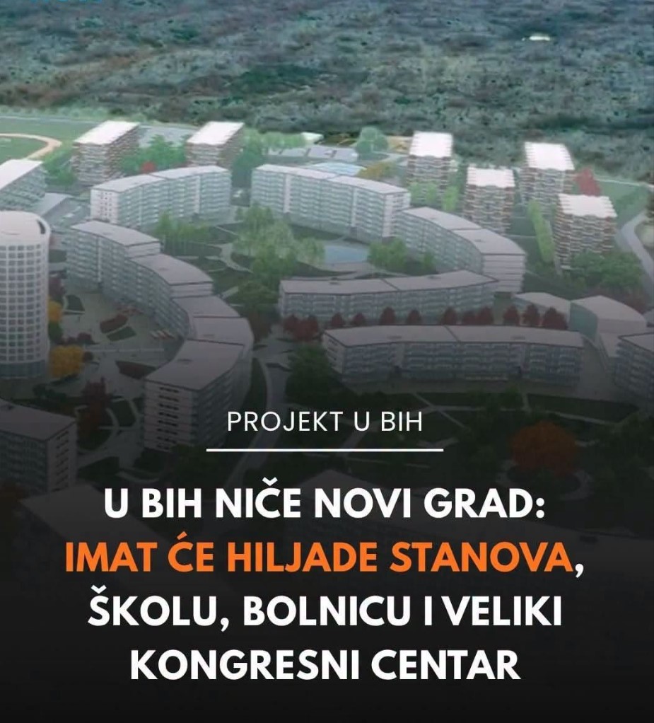 U Bosni i Hercegovini niče novi grad: Impresivan projekat „Novo Trebinje“ donosi hiljade stanova, školu, bolnicu i ogroman kongresni centar!