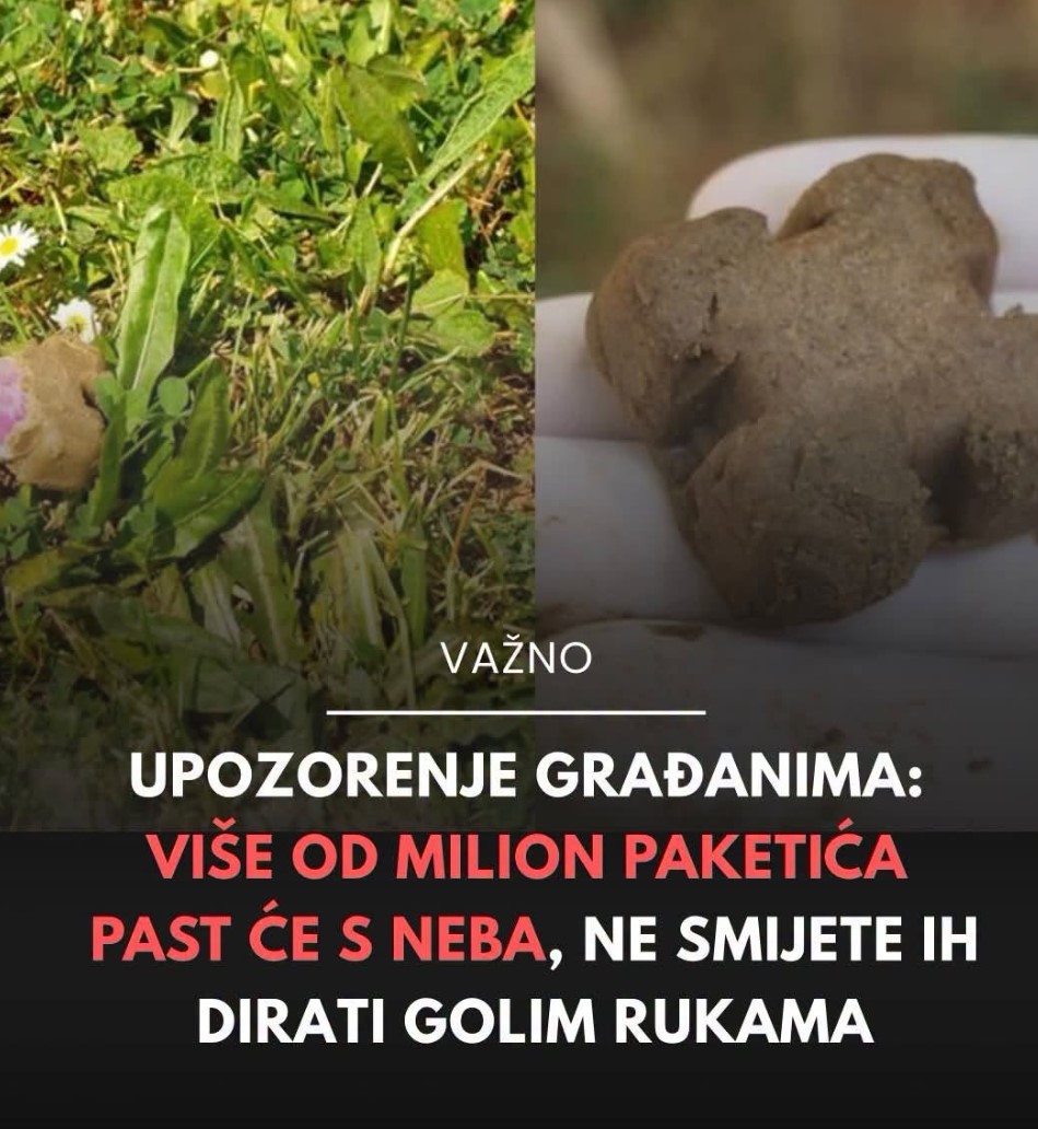 Upozorenje građanima: Više od milion paketića past će s neba – evo o čemu se radi