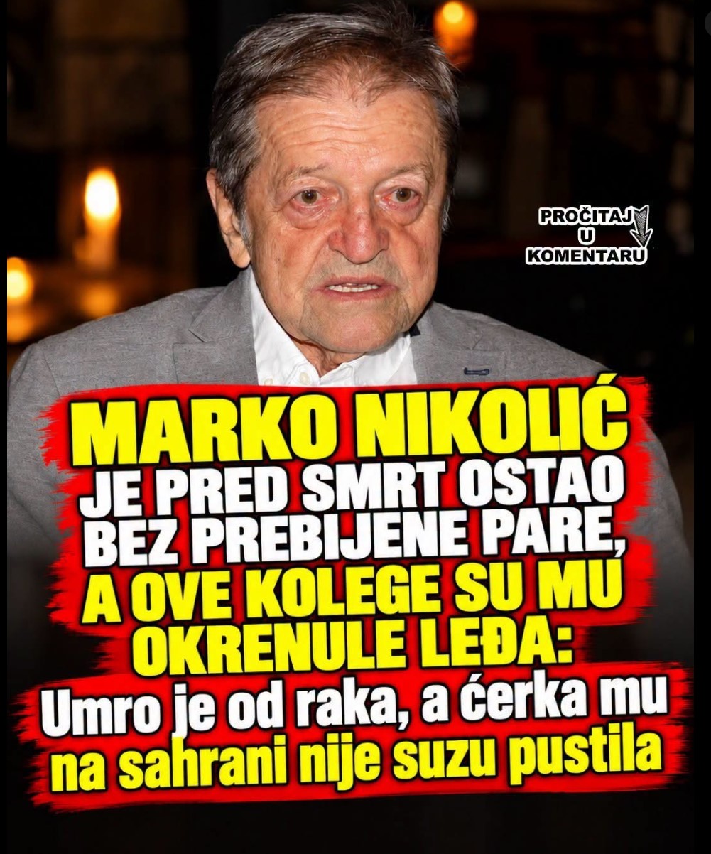 Marko Nikolić, legendarni srpski glumac kojeg je publika širom regiona obožavala