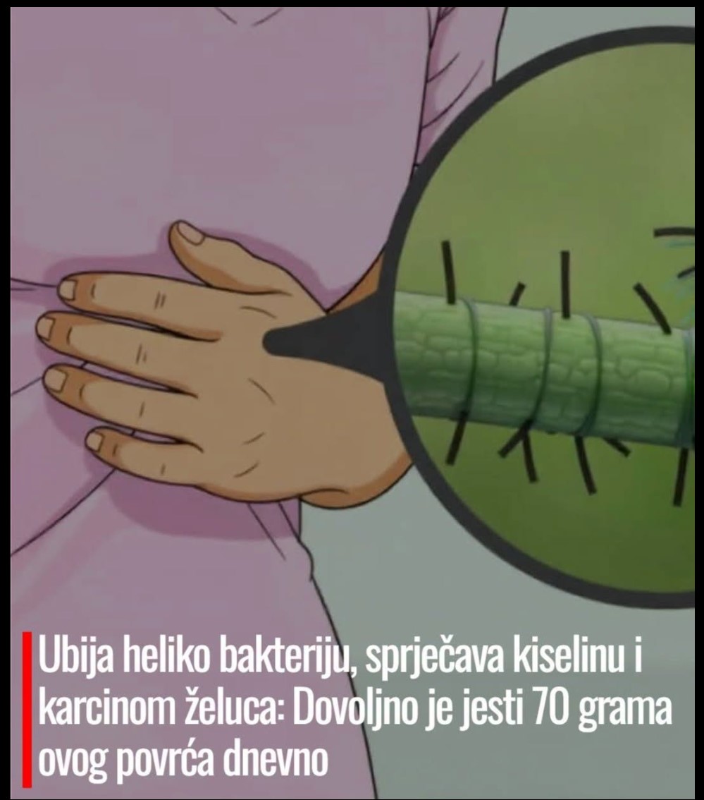 Ubija heliko bakteriju, sprječava kiselinu i karcinom želuca: Dovoljno je jesti 70 grama ovog povrća dnevno