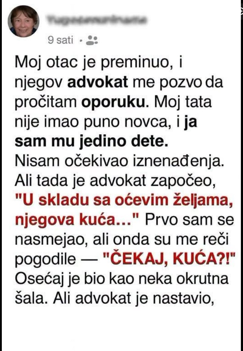 Posle očeve smrti vratila se u njegovu skromnu kuću: Među običnim stvarima prepoznala je najvrednije nasleđe